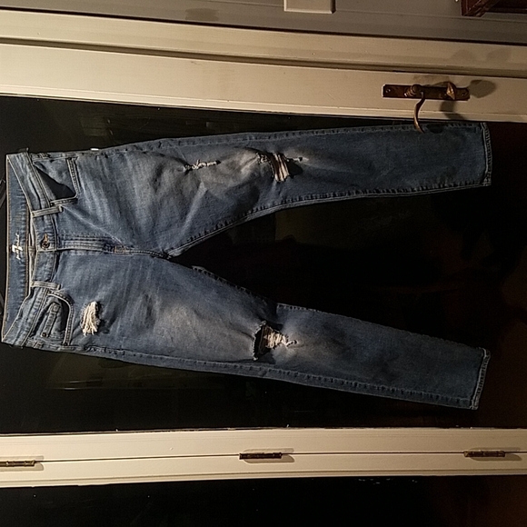 NWOT 7FOR ALL MANKIND RYLEY DISTRESSED JEAN/ITALIAN FABRIC - Picture 16 of 16